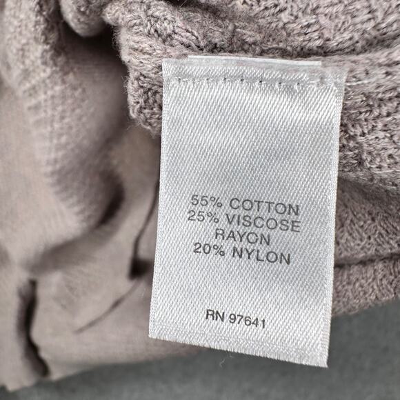 J. Jill Waffle Knit Tunic Sweater Tan Long Sleeve Women's Small Pullover Top - Picture 8 of 9